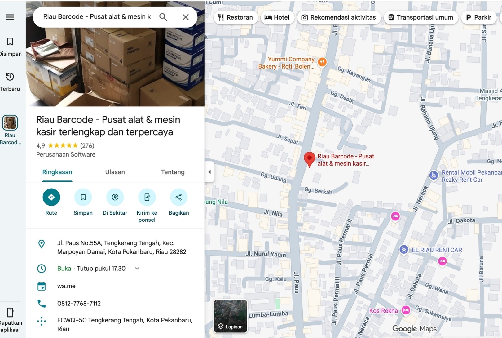 Jual mesin kasir terdekat