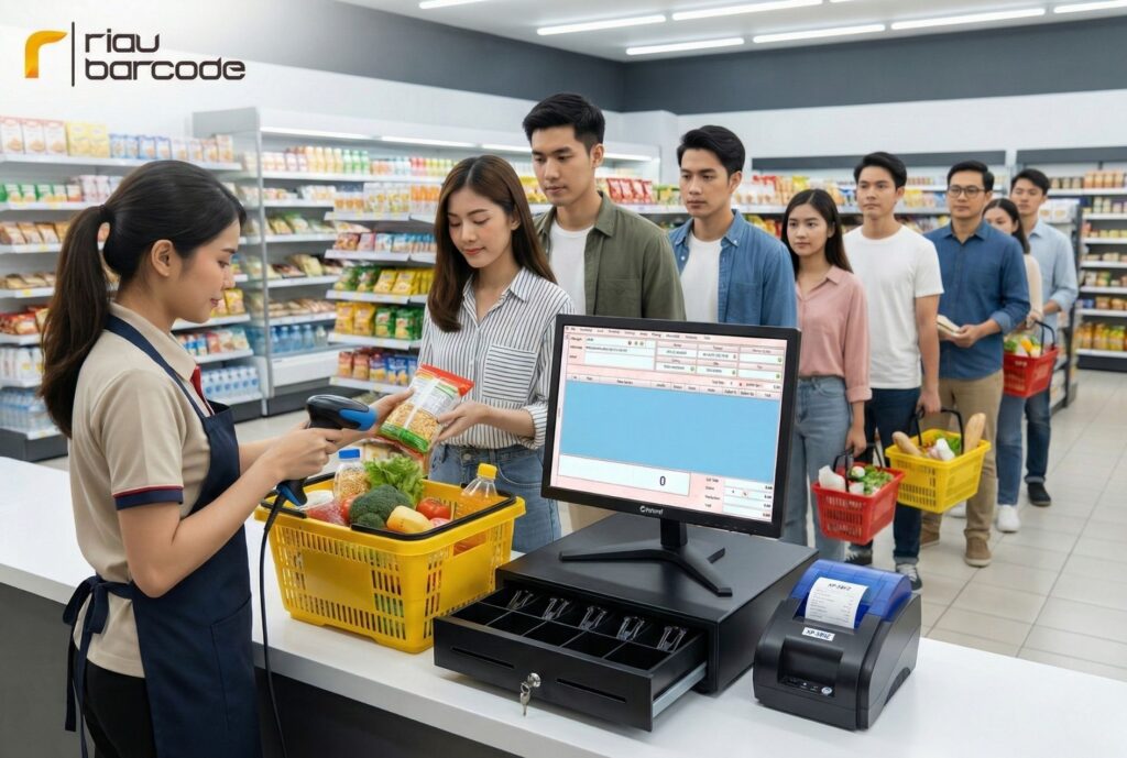 Mesin kasir untuk minimarket